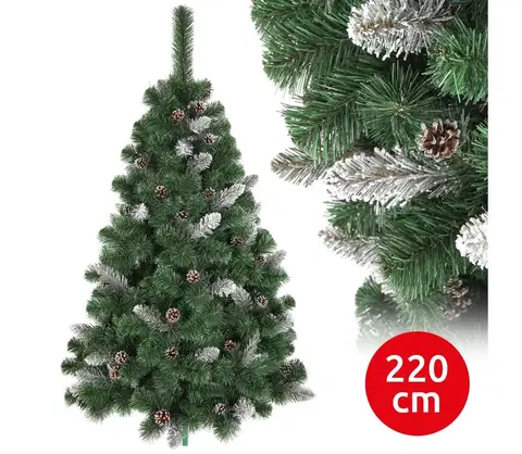 Vánoční dekorace  Vánoční stromek SNOW 220 cm borovice 
