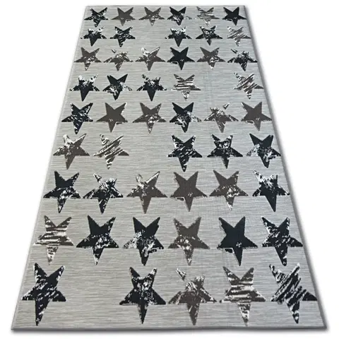 Koberce a koberečky Dywany Lusczow Kusový koberec LISBOA 27219/975 hvězda hnědý, velikost 200x290