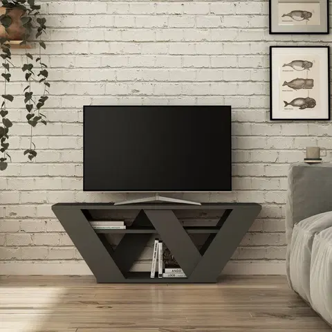 Televizní stolky Televizní stolek PIPRALLA antracit