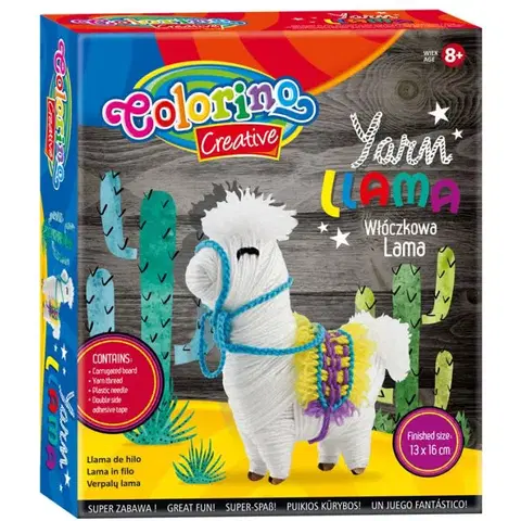 Hračky PATIO - Colorino Lama z příze