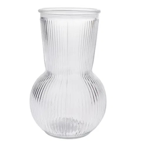 Vázy skleněné Skleněná váza Silvie, čirá, 17,5 x 11 cm