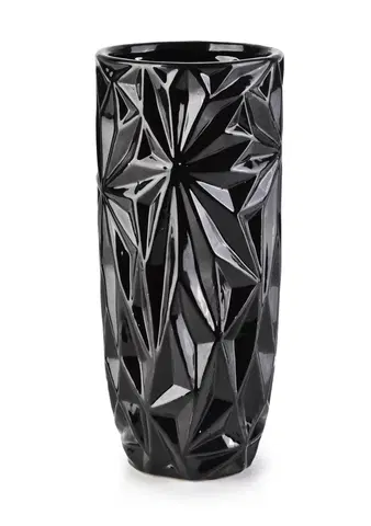 Dekorativní vázy Mondex Keramická váza LORELAI 29 cm černá
