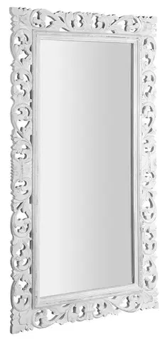 Koupelnová zrcadla SAPHO SCULE zrcadlo ve vyřezávaném rámu 80x150cm, bílá IN328