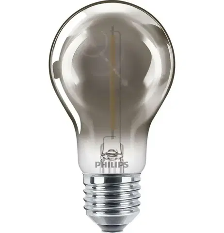 LED žárovky LED Žárovka Philips Vintage Classic E27 A60 2,3W-15W smoky 2700K nestmívatelná