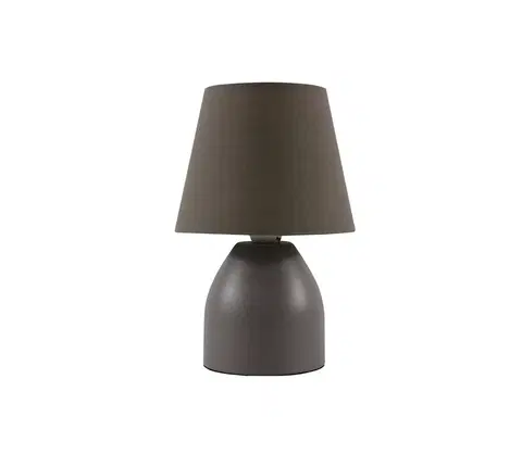 Lampy ONLI ONLI - Stolní lampa NANO 1xE14/6W/230V hnědá 19 cm 