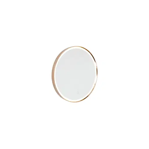 Nastenna svitidla Zrcadlo do koupelny měděné 50 cm vč. LED s dotykovým stmívačem - Miral