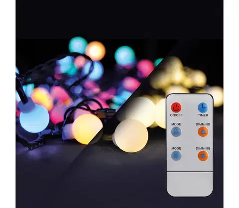 Vánoční dekorace Brilagi Brilagi - LED RGBW Vánoční venkovní řetěz 100xLED/8 funkcí 15m IP44 + DO 