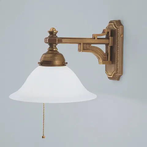Nástěnná svítidla Berliner Messinglampen Nástěnné svítidlo Gustave z mosazi