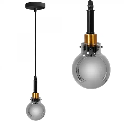 Svítidla TooLight Závěsná lampa La Belle IX černá/zlatá