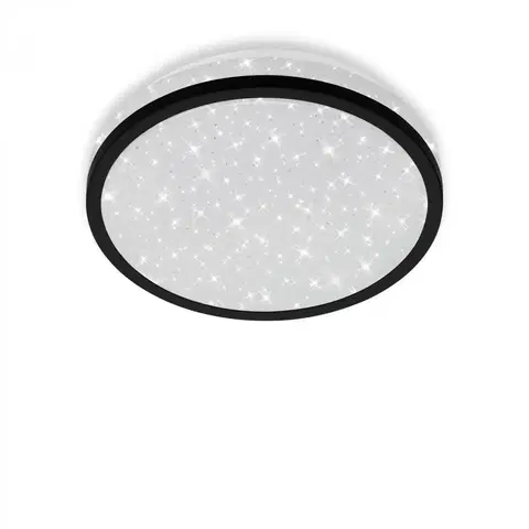 LED stropní svítidla BRILONER LED stropní svítidlo hvězdné nebe, pr. 21,7 cm, 10 W, černá BRI 3456-015