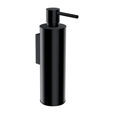 Dávkovače mýdla OMNIRES MODERN PROJECT nástěnný dávkovač tekutého mýdla černá mat /BLM/ MP60721BL
