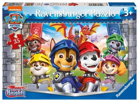 Hračky puzzle RAVENSBURGER - Tlapková patrola: Hrdinští psi 35 dílků
