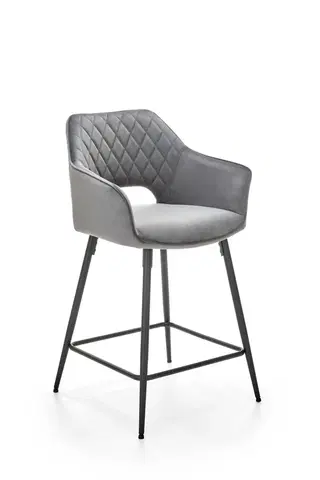 Barové židle HALMAR Barová židle STOOL H107 šedá