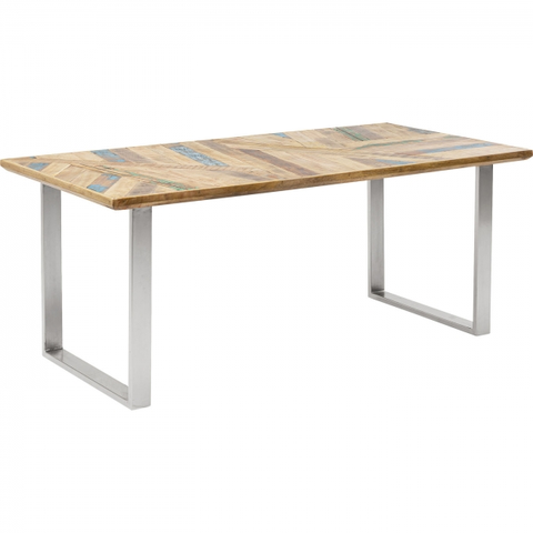 Jídelní stoly KARE Design Jídelní stůl Abstract - chrom, 180x90cm