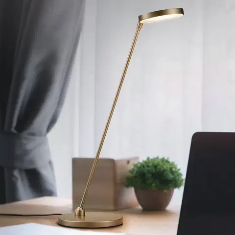 Stolní lampy Knapstein LED-stolní lampa Thea-T, bronz