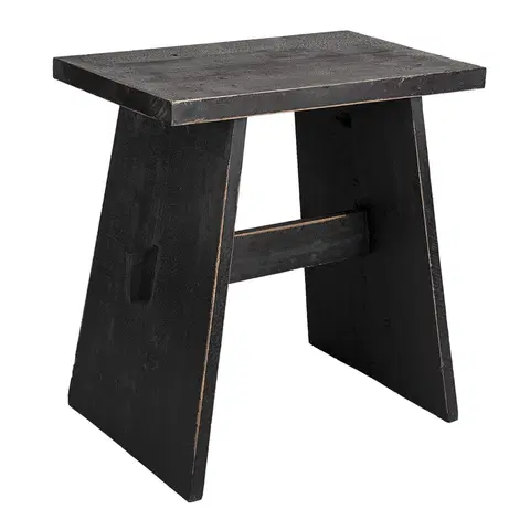 Stoličky Dřevěná hnědá stolička FawnC - 42*28*43 cm Clayre & Eef 6H2054