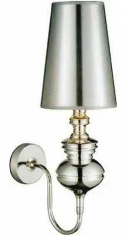 Klasická nástěnná svítidla Nástěnná lampa AZzardo Baroco wall silver AZ0308 E14 1x11W IP20 18cm stříbrná