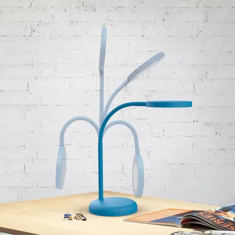Stolní lampy kancelářské Maul LED stolní lampa MAULjoy, modrá