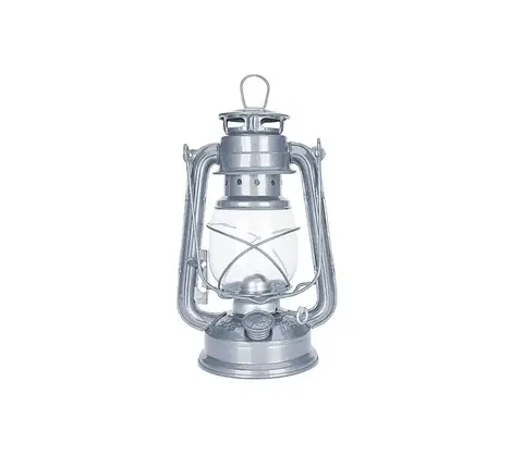 Zahradní lampy Brilagi Brilagi - Petrolejová lampa LANTERN 24,5 cm stříbrná 