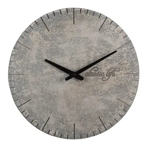 Hodiny Nástěnné kulaté designové hodiny Classic Life - Ø 40*4 cm / 1*AA Clayre & Eef 6KL0709