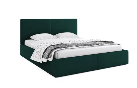 Postele BMS Manželská postel HAILEY | bez matrace 180 x 200 cm Barva: Zelená