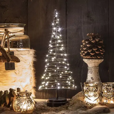 Vánoční vnitřní dekorace Hemsson Stromek Santa's Tree, měděný drát, výška 42,5 cm