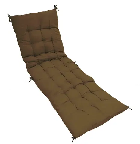 Sedáky na židle Kontrast Polštář na lehátko Igel 160 x 52 cm hnědý