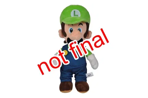 Hračky SIMBA - Plyšová Figurka Super Mario Luigi, 30 Cm