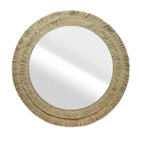 Zrcadla HOMEDE Nástěnné zrcadlo Roti hnědé, velikost 70x70x1