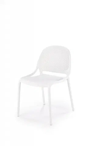 Jídelní sety Stohovatelná jídelní židle K532 Halmar Bílá