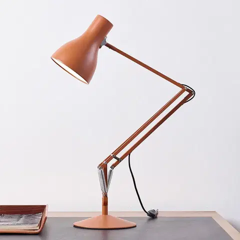 Stolní lampy kancelářské Anglepoise Anglepoise Type 75 stolní Margaret Howell hnědá