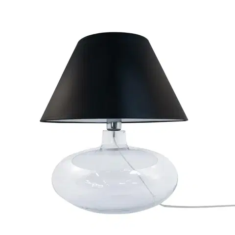 Designové stolní lampy ZUMALINE Stolní lampa ADANA čirá 5519BK