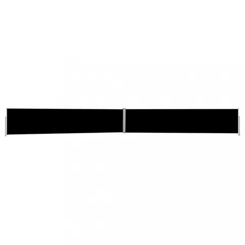Markýzy Zatahovací boční markýza 170x1200 cm Dekorhome Černá