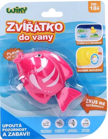 Hračky WIKY - Ryba natahovací do vany 10,5 cm - český obal