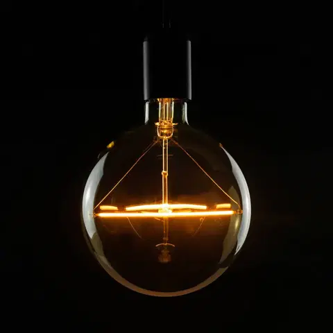 Stmívatelné LED žárovky Segula E27 5W LED žárovka Ø15cm vintage gold 1 900K