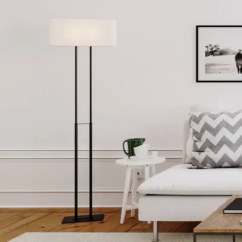 Stojací lampy By Rydéns By Rydéns Luton stojací lampa, bílá/černá, 150 cm