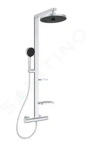 Sprchy a sprchové panely IDEAL STANDARD ALU+ Sprchový set s termostatem, průměr 26 cm, 2 proudy, stříbrná BD583SI