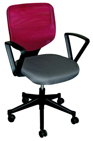 Kancelářské židle Manažerská židle VERA, šedá/vínová