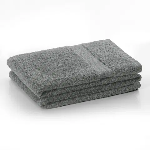 Ručníky Bavlněný ručník DecoKing Mila 70x140 cm šedý, velikost 70x140