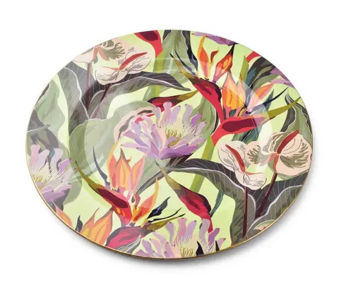 Talíře Mondex Dekorativní podtalíř Blanche Colours XLIII 33 cm květinový