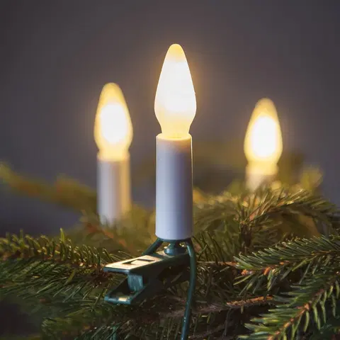 Vánoční dekorace Světelný řetěz Felicia bílá, 16 žárovek Filament, základní