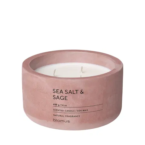 Svíčky Vonná svíčka ze sojového vosku Sea Salt & Sage velká FRAGA BLOMUS