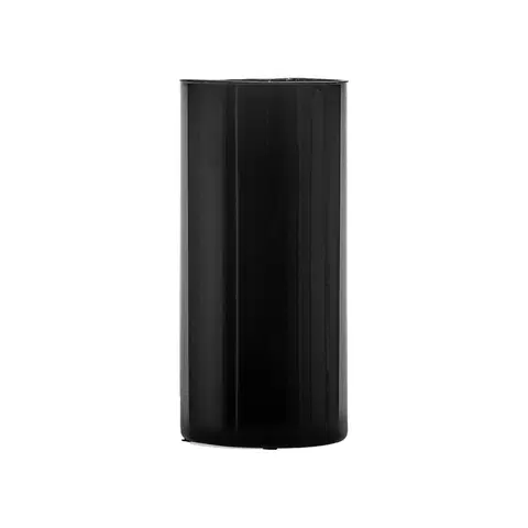 Luxusní a designové vázy a láhve Estila Designová art deco skleněná váza Elegance oválného tvaru černé barvy 30cm