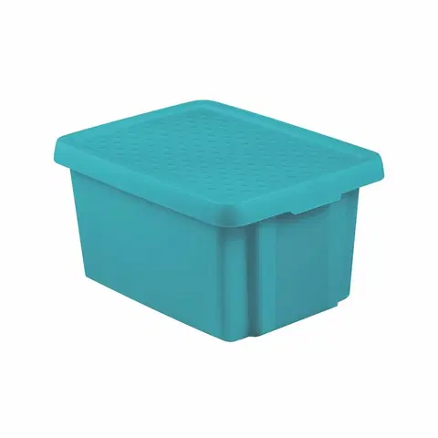 Úložné boxy Curver Úložný box s víkem ESSENTIALS 16 l, modrá