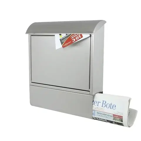 Poštovní schránky Heibi Poštovní schránka nerezová s novinovou přihrádkou