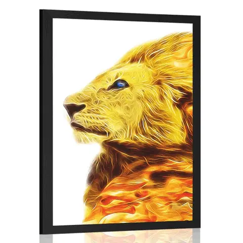 Zvířata Plakát ohnivý lev