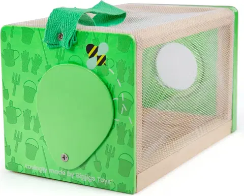 Hry na zahradu Bigjigs Toys Síťovaný box na hmyz BUGS zelený