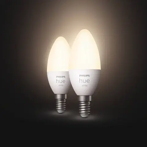 Chytré žárovky Philips Hue Philips Hue White 5,5W E14 LED svíčka set 2ks