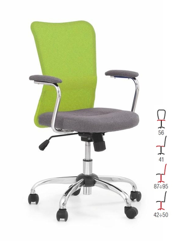 Kancelářské židle Dětské křeslo MARIUS, šedá/zelená