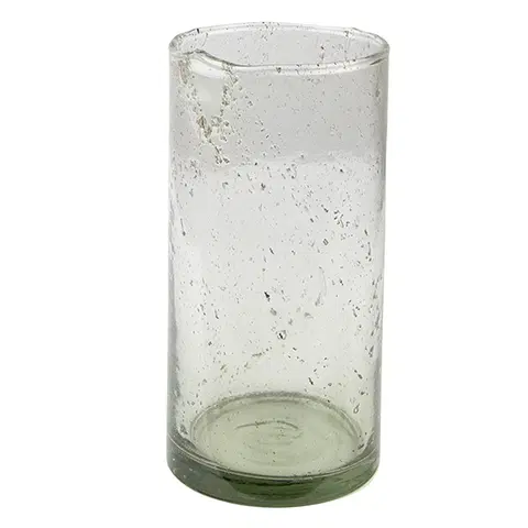 Dekorativní vázy Skleněná transparentní foukaná váza Sandy - Ø10*20 cm Clayre & Eef 6GL4295